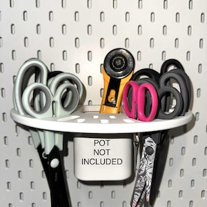 IKEA Skadis Scissor Organizer, 3D Printed Pegboard Clip On Accessory, Craft Scissor Holder Rack.