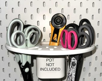 IKEA Skadis Scissor Holder: Pegboard Craft Room Organiser.