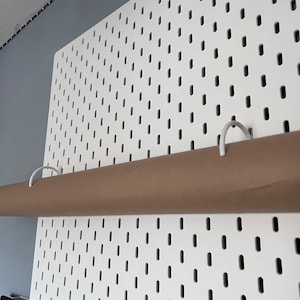 IKEA SKADIS, compatible, wrapping paper holder, Wrapping paper organiser, paper hooks
