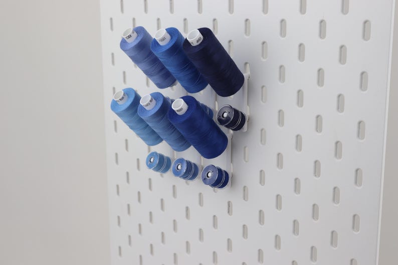 IKEA SKADIS Compatible Spool Holder, 3D Printed Bobbin Organiser, Sewing Thread Storage, Cotton Reel Holder, Pack of 5 10 15 20 image 14