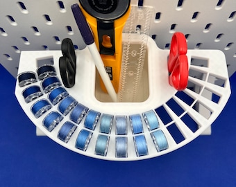 IKEA SKADIS Compatible Open-Top Storage Container extensions, bobbin holder