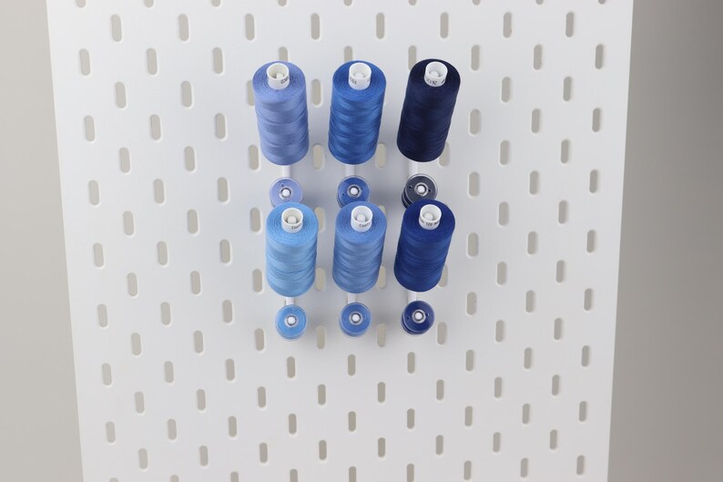 IKEA SKADIS Compatible Spool Holder, 3D Printed Bobbin Organiser, Sewing Thread Storage, Cotton Reel Holder, Pack of 5 10 15 20 image 19