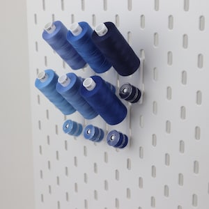 IKEA SKADIS Compatible Spool Holder, 3D Printed Bobbin Organiser, Sewing Thread Storage, Cotton Reel Holder, Pack of 5 10 15 20 image 9