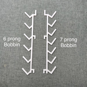 IKEA SKADIS (pack of 5) Compatible bobbin Holders, two options available  6 prong, and 7 prong