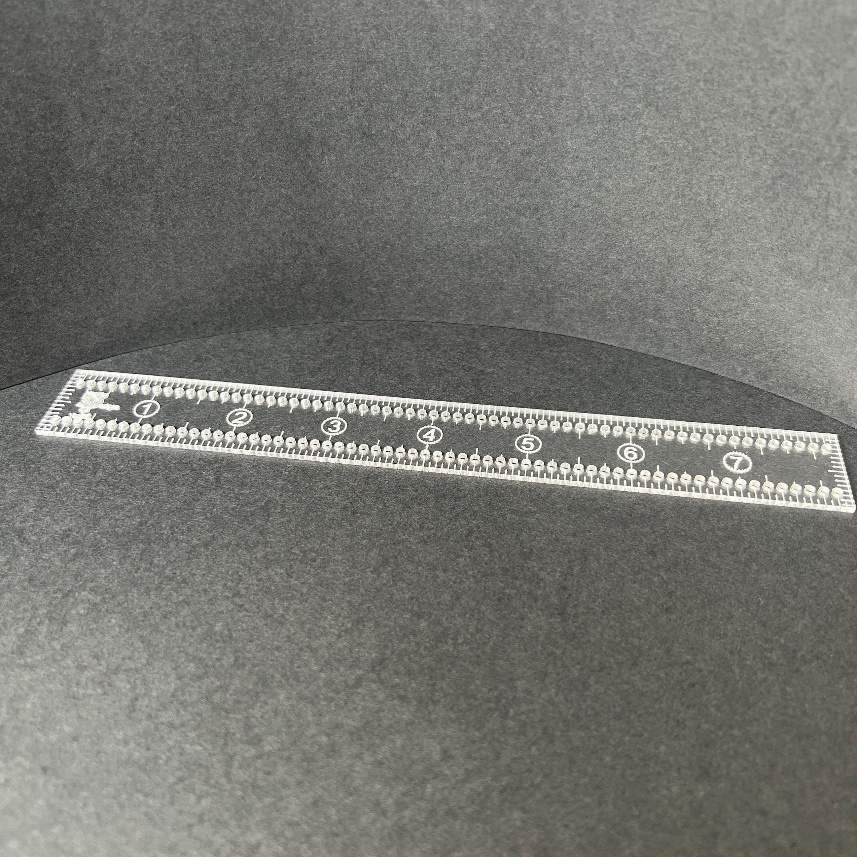 8 Itch Ruler 8-inch Fabric Marking Ruler With 1/8” Holes – Sewing, Quilting, Craft ...