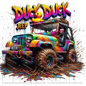 Sublimation, DTF Duck Duck Jeep digtial downloads