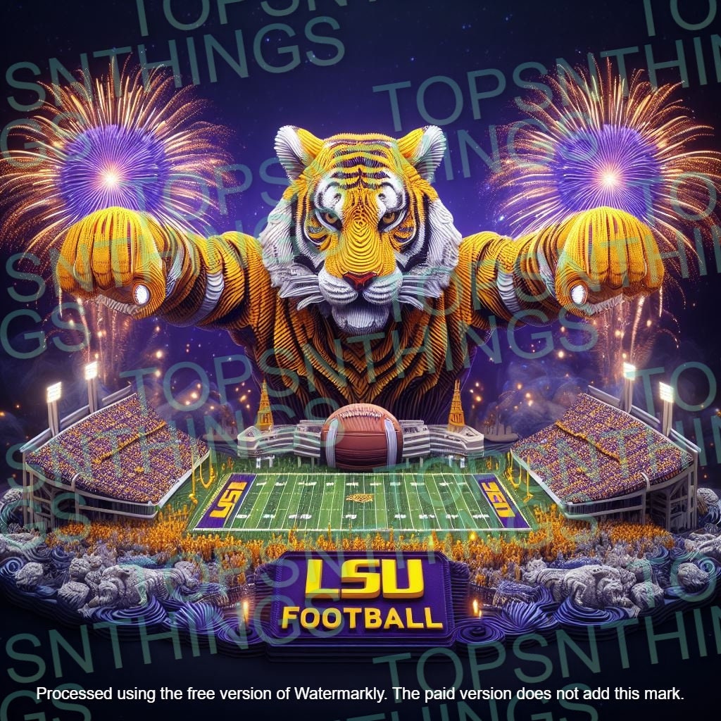 LSU Tigers Stitch Christmas Ornament NCAA Custom With Stitch Ornament -  Binteez