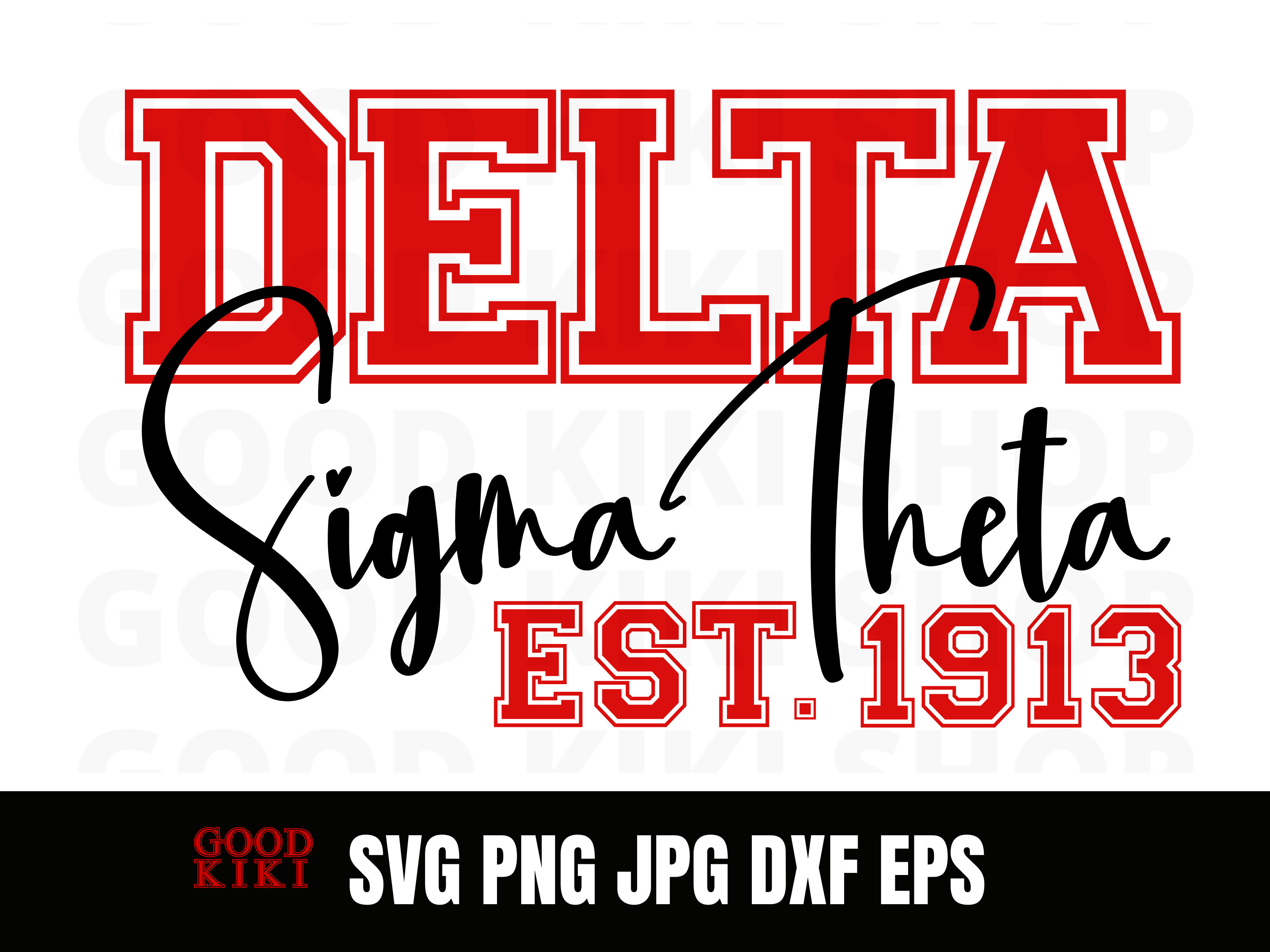 Delta Sigma Theta Svg Png, Clipart, Cricut, Digital Files, DST 1913 ...