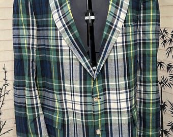 Madras Plaid Sport Coat