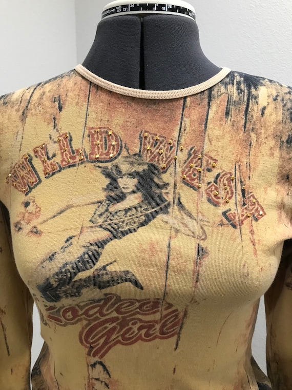 Cowgirl Rodeo Vintage Womens Tshirt