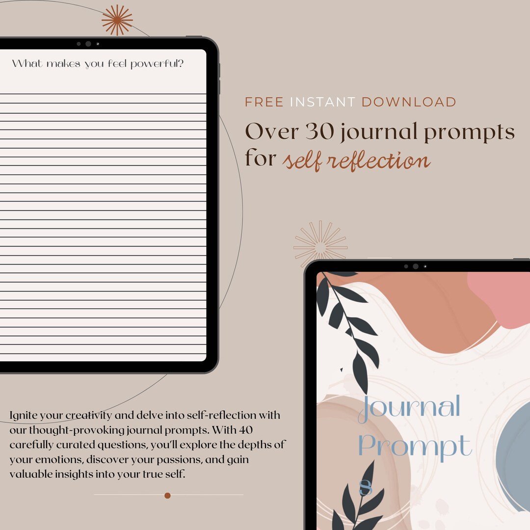 Self Care Journal & Planner Bundle | Digital Download - Etsy