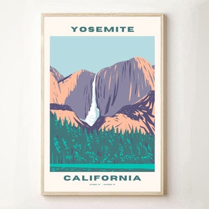 Yosemite National Park California Kunstdruck Poster
