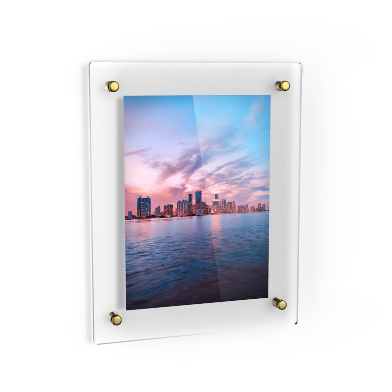 Clear Acrylic Floating Frame Perfect for Art Photography Etsy