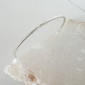 Round hammered finish cuff bracelet, handmade cuff bracelet, gold filled or sterling silver bracelet