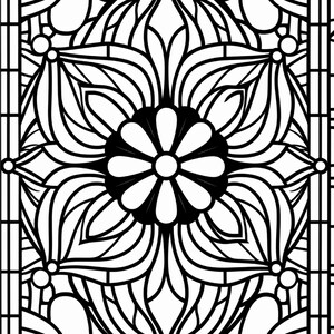 40 Printable Stained Glass Mandala Coloring Pages for Adults & Kids ...