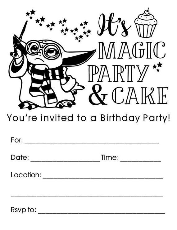 INSTANT DOWNLOAD Printable Fill-in Birthday Invitation - Etsy