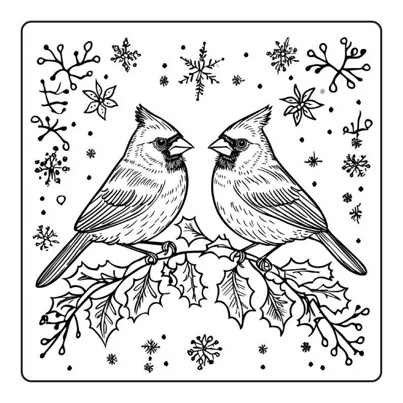 Printable CUTE CHRISTMAS Coloring Pages VOL 2~ 50 Pages Included ...