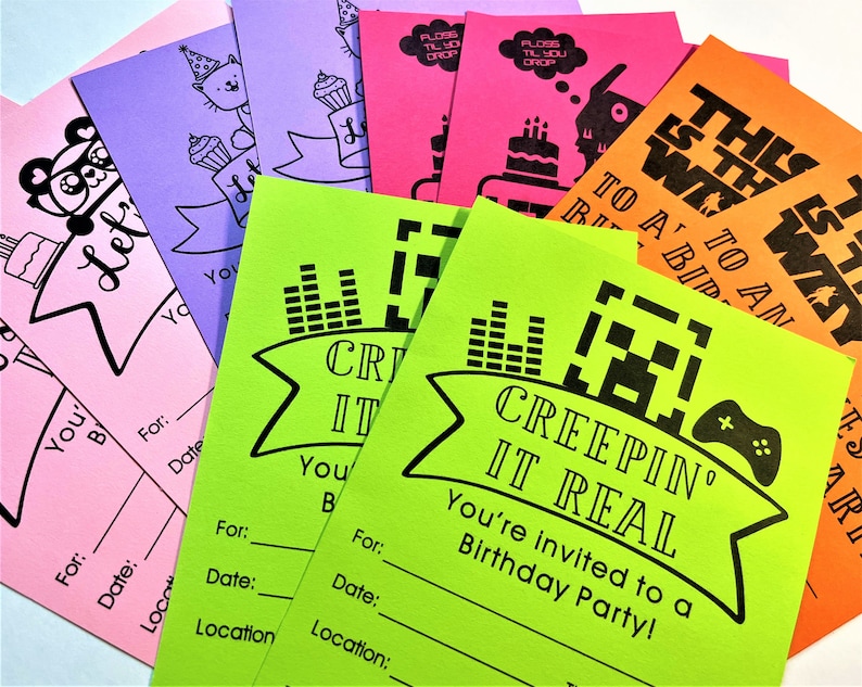 INSTANT Download Printable Fill-in Birthday Invitation BRUH Boy ...