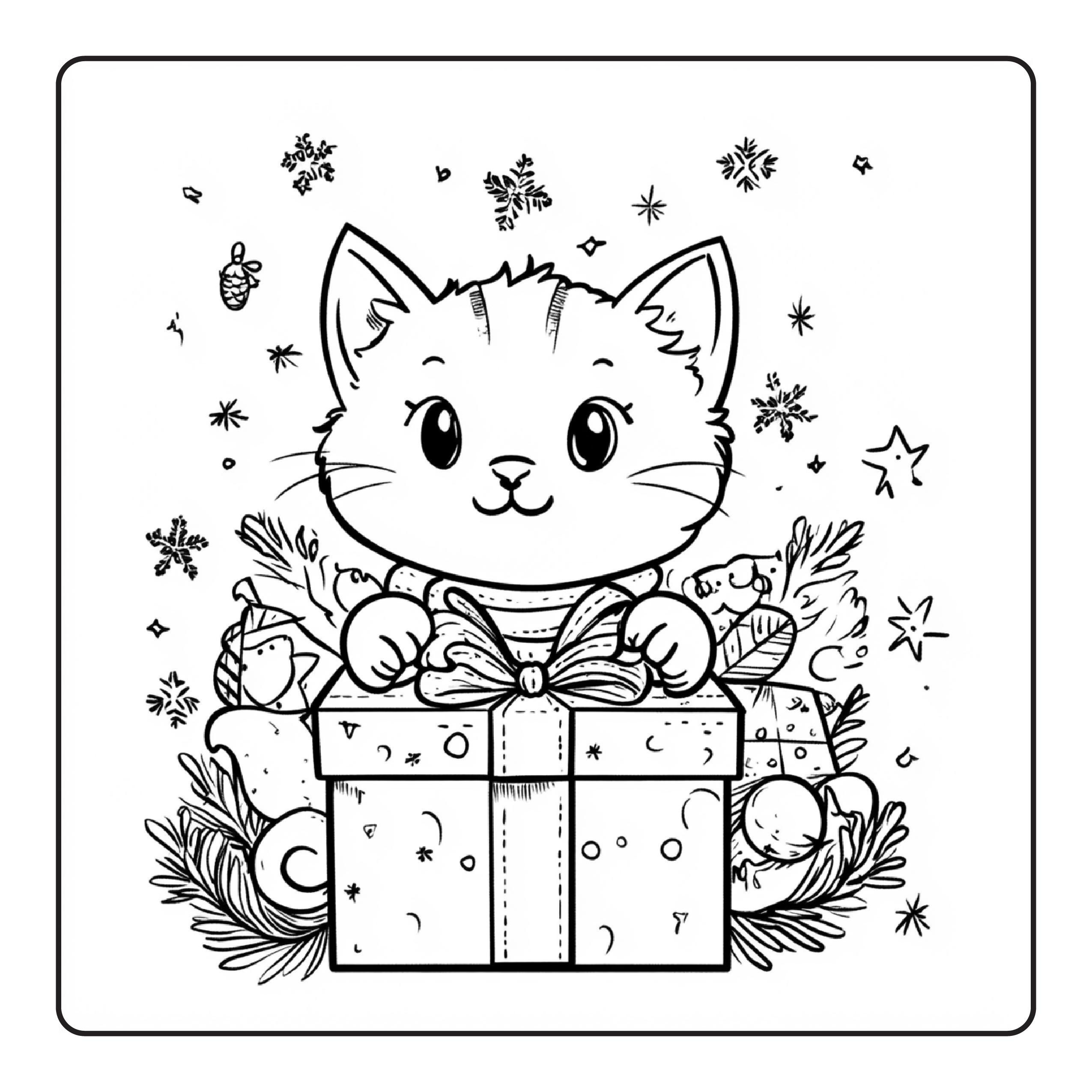 Printable CUTE CHRISTMAS Coloring Pages VOL 2~ 50 Pages Included ...