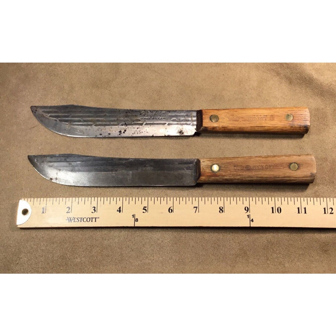 Pair of Vintage Old Hickory Knives Truedge Ontario Knife Co. Etsy