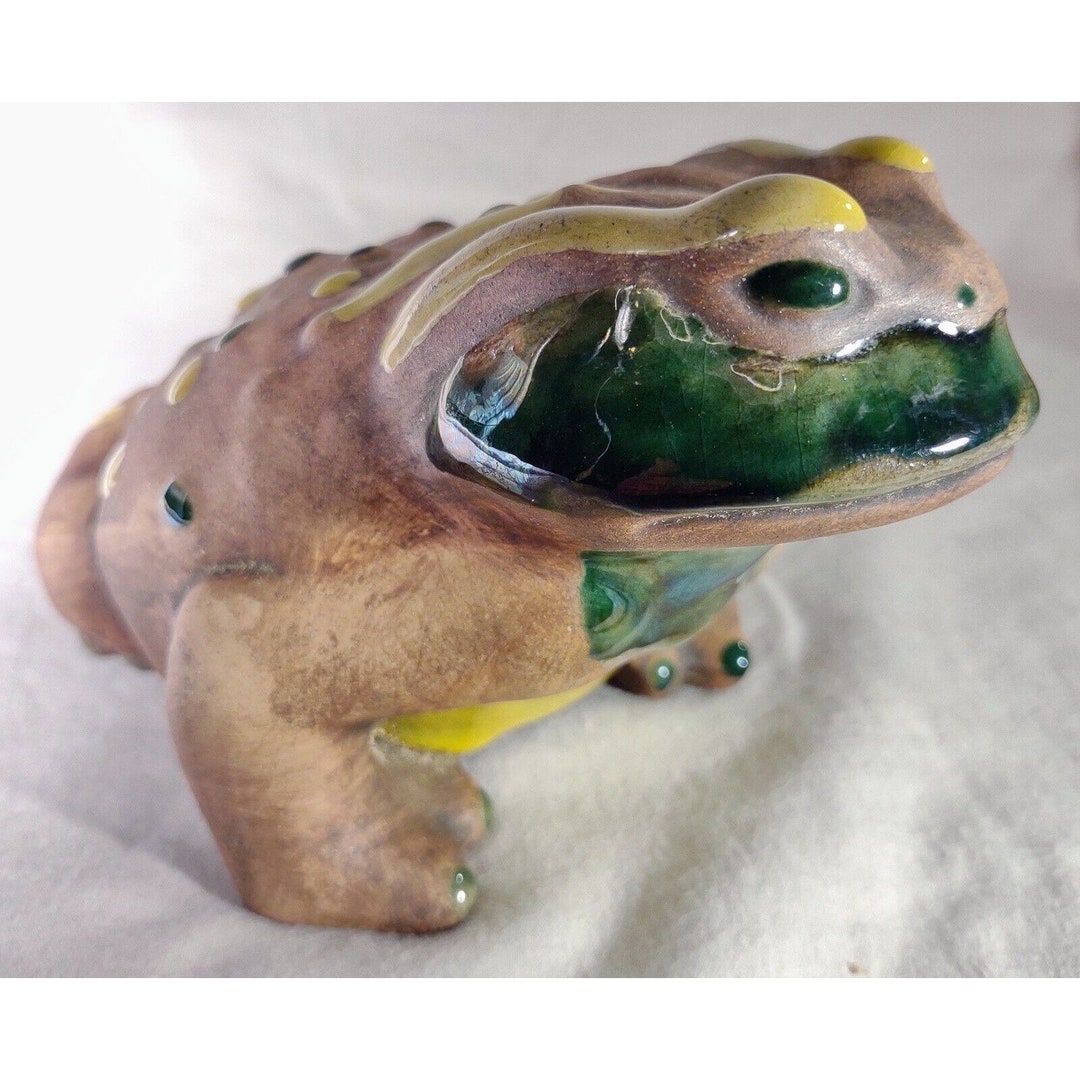 MCM Vintage Pottery/ceramic Toad 4 X 6.5 Etsy