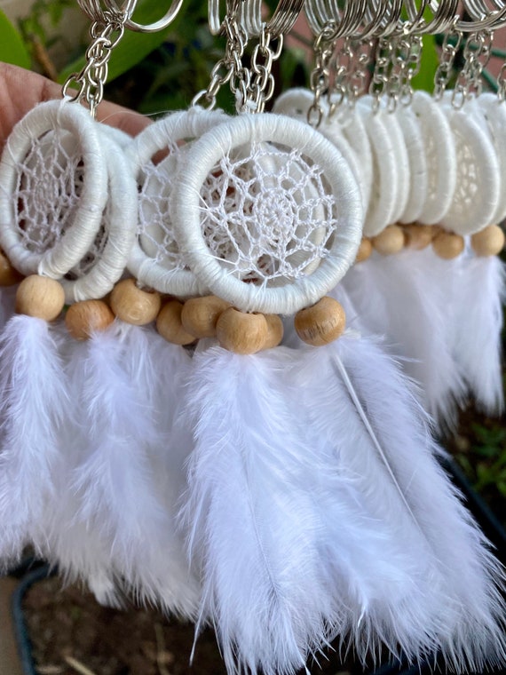 Mini Dream Catcher Wedding Gifts Dreamcatcher Keychain Favors Etsy