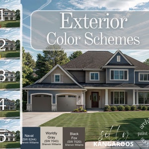 Exterior Color Schemes (Custom Digital Renderings)