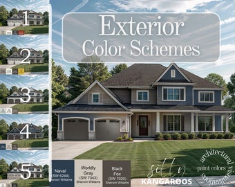 Exterior Color Schemes (Custom Digital Renderings)