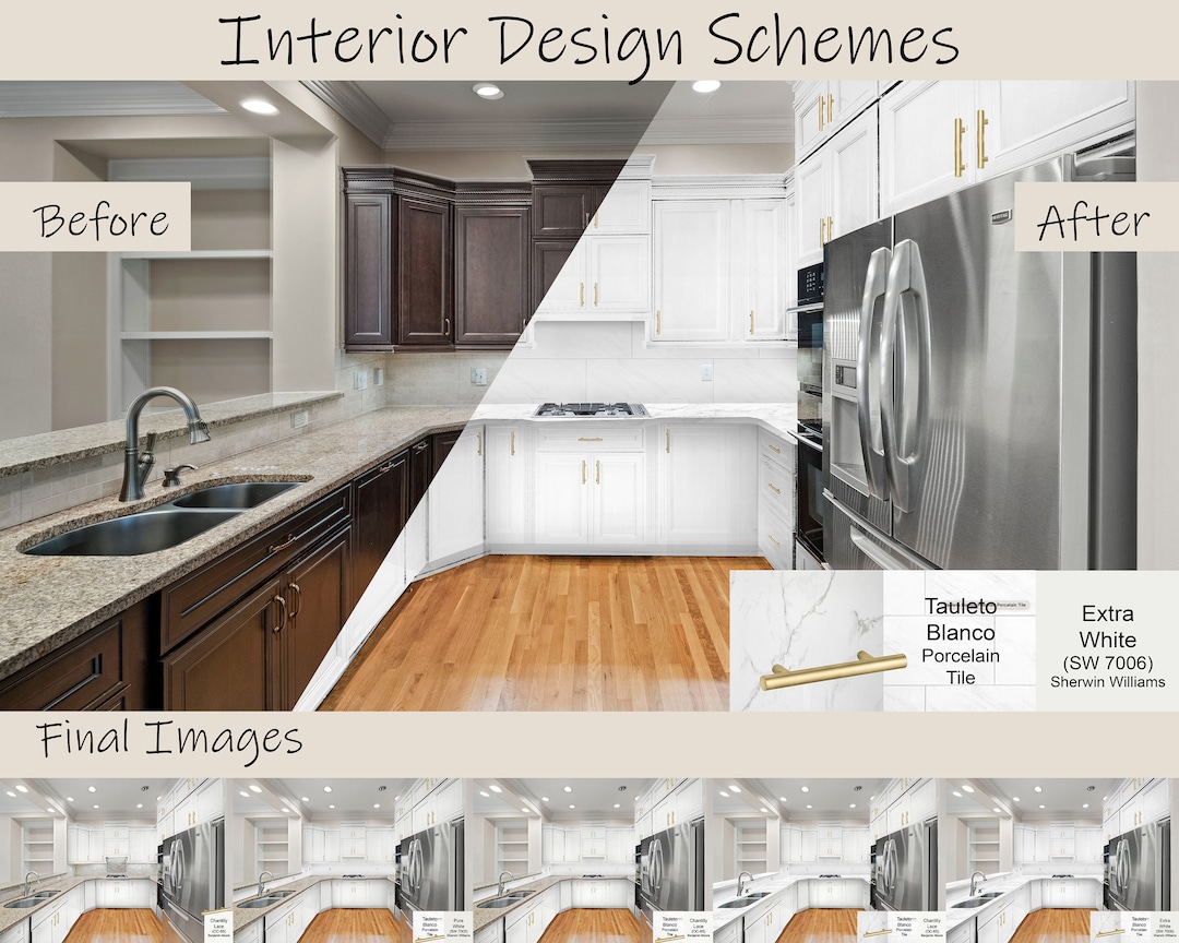 Interior Design Schemes, Paint Colors, Material Finishes, Fixtures ...