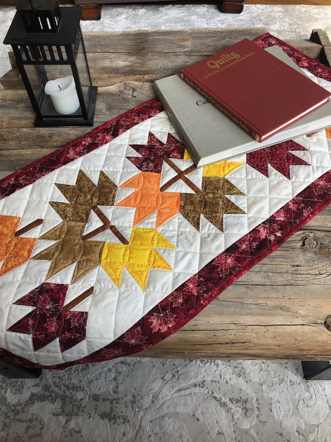 Fall Leaves Table Runner Pattern - Etsy