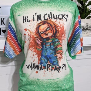 Chucky Bleached T-shirt: Horror Movie Tee