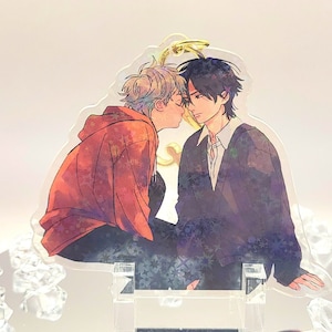 Cupido es golpeado por Lightning BL / Shingo Nagata & Ao / Llavero acrílico holográfico estrellado / Doble cara / Anime / Manga / Yaoi / Boys Love