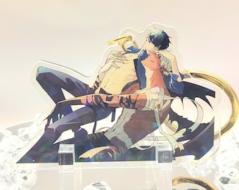 Cain & Kyungjoon BL | Holographic Acrylic Keychain | Anime | Manga | Yaoi | Boys Love | Charm | Double-sided | 3 INCH