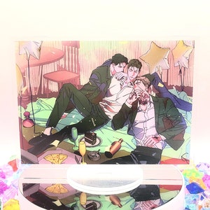 Wet Sand BL | Jo x Ian x TJ | Acrylic Stand | Standee | Anime | Manhwa | Yaoi | Boys Love | Double-sided | 15-20 cm