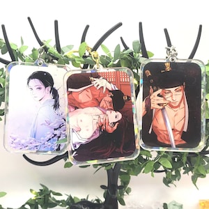 Yeonjo & Hye-Ryang BL | Acrylic Keychain | Rainbow Holographic | Double-sided | 3 INCH | Manhwa | Yaoi | Boys Love | Manga | Charm