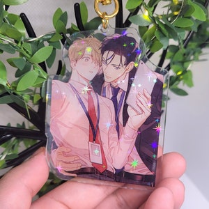Jongchan x Seunghyun | Starry Holographic Acrylic Keychain | Anime | Manhwa | Manga | Yaoi | Boys Love