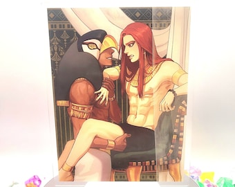 Ennead BL | Seth & Horus | Acrylic Stand | Standee | Double-sided | 15-20 CM | Anime | Manga | Manhwa | Yaoi | Boys Love |