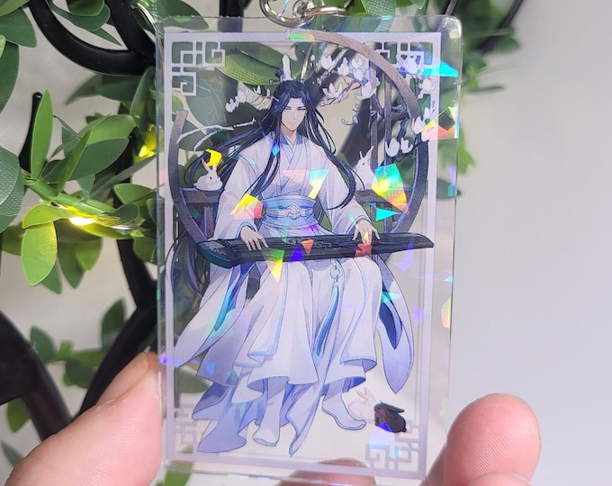 Mo Dao Zu Shi Holographic Acrylic Keychain Lan Wangji Lan Zhan