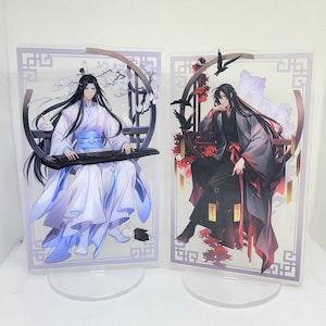 Mo Dao Zu Shi Acrylic Stand | Lan Wangji & Wei Wuxian | Lan Zhan | Wei Ying | Grandmaster of Demonic Cultivation MDZS | Double-sided 15CM BL