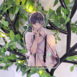 Ten Count BL | Riku Kurose | Starry Holographic Acrylic Keychain | Anime | Manga | Yaoi | Boys Love | Charm | 10 Count