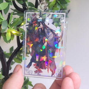 Mo Dao Zu Shi Holographic Acrylic Keychain | Wei Wuxian | Wei Ying | Grandmaster of Demonic Cultivation | MDZS | Double-sided | 3 inch | BL