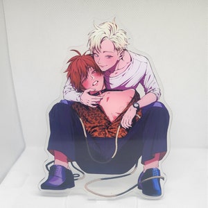 Kabukicho Bad Trip BL | Miyama Tooru & Hikawa Mizuki | Acrylic Stand | Standee | Anime | Manga | Yaoi | Boys Love | Double-sided | 15 CM