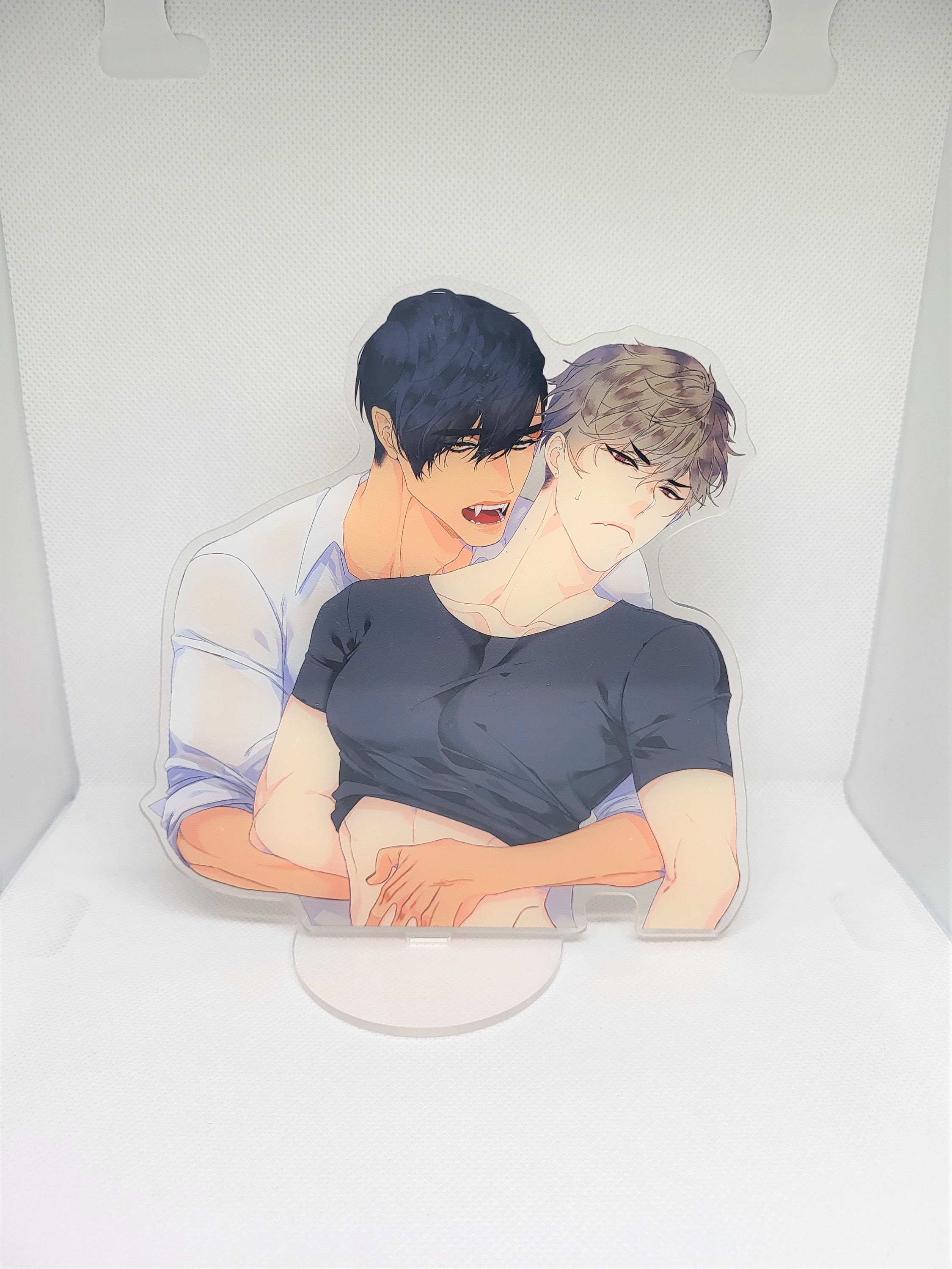 Hwa Gok e Lee Bin | Suporte de acrílico | Standee | Frente e verso | 15 CM | Yaoi | Amor de meninos | Anime | Mangá | Manhwa | BL
