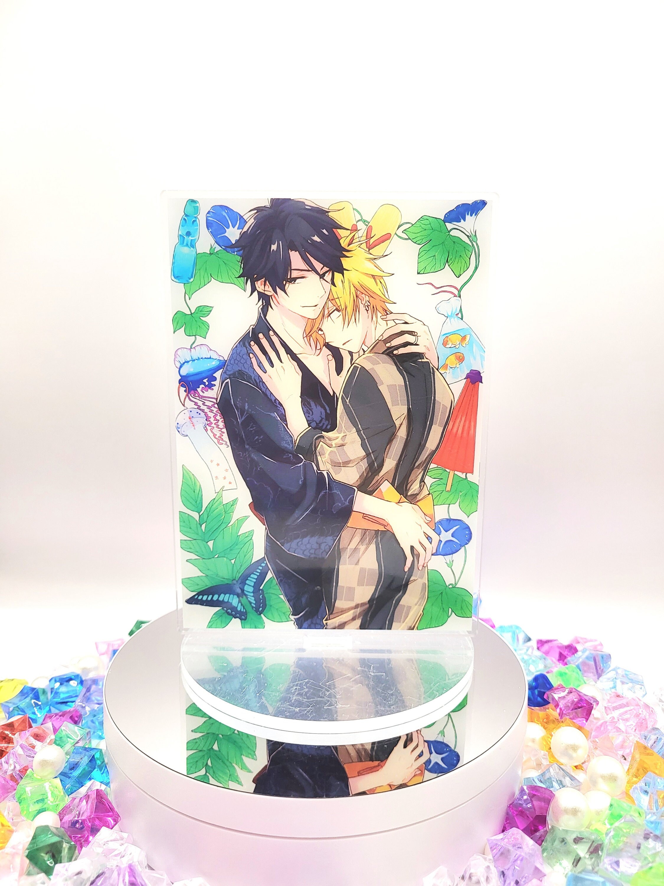 Hitorijime My Hero BL | Masahiro Setagawa & Kousuke Ohshiba | Acrylic Stand | Standee | Double-sided | 15-20 CM | Anime Manga Yaoi Boys Love