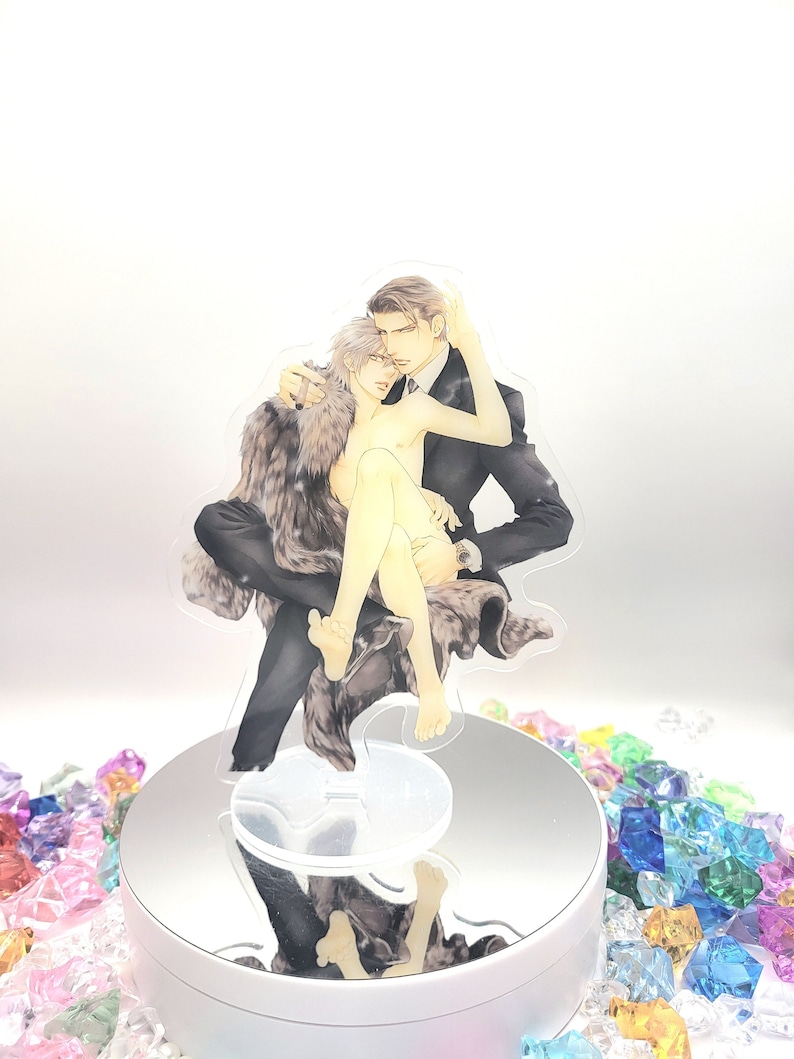 Finder BL Takaba Akihito & Asami Ryuuichi Viewfinder You're My Love Prize Acrylic Stand Standee Anime Manga Yaoi Boys Love image 1