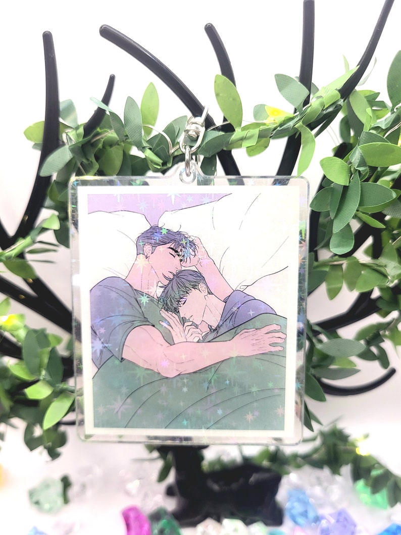 Andrew & Nathan BL | Acrylic Keychain | Rainbow Holographic | Double ...