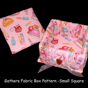 Fabric Box Digital Pattern, Easy DIY Craft (S 5"x 5" Rectangle) PDF - Etsy