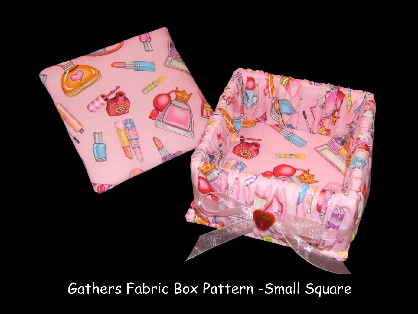 Fabric Box Digital Pattern, Easy DIY Craft (S 5"x 5" Rectangle) PDF - Etsy