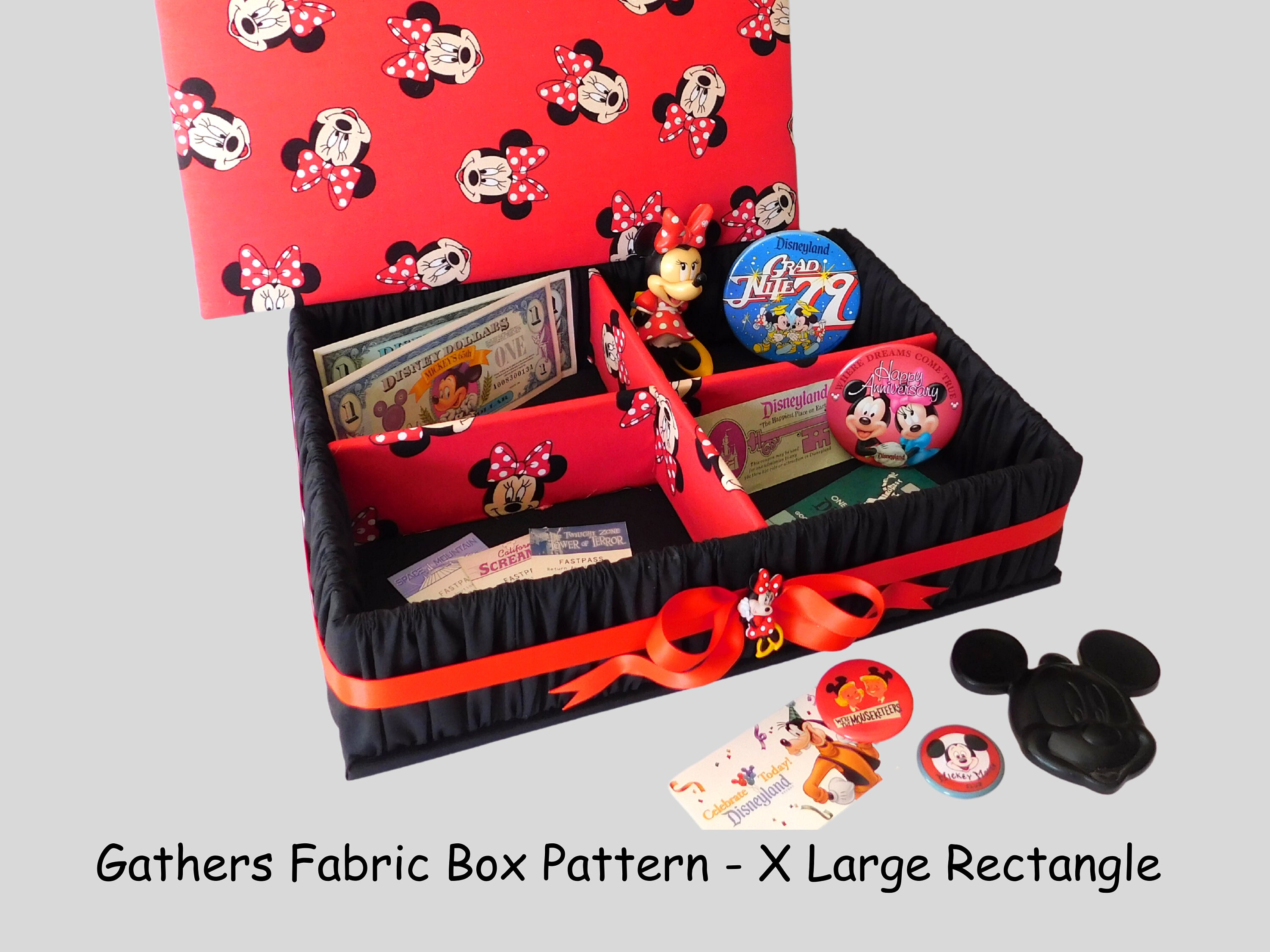 Fabric Box Digital Pattern, Easy DIY Craft (XL 14"x 10" Rectangle) PDF ...