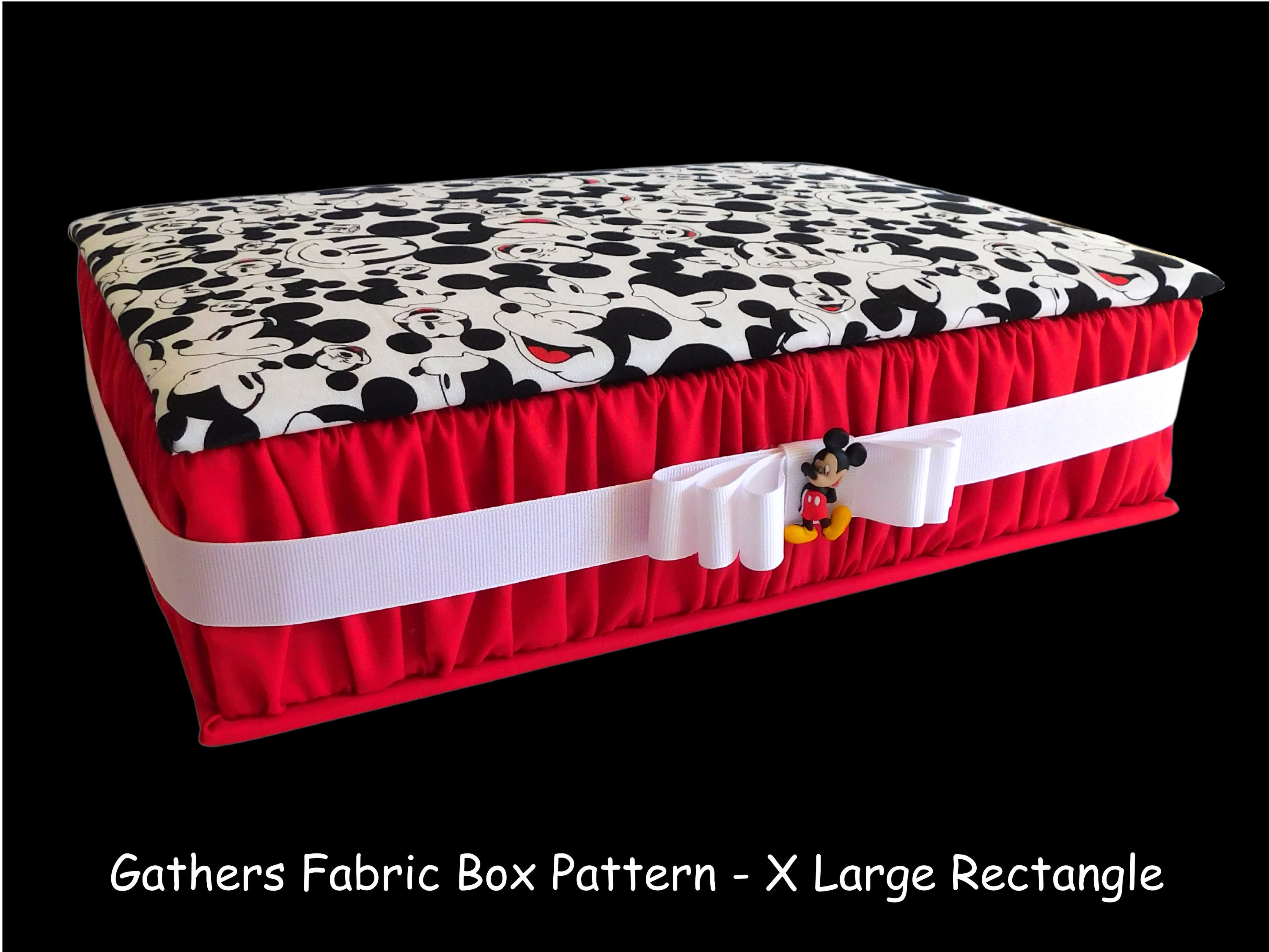 Fabric Box Digital Pattern, Easy DIY Craft (XL 14"x 10" Rectangle) PDF ...